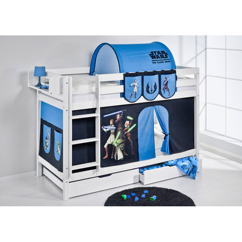 Star Wars Bunk Bed with Bottom Bunk Curtain Wayfair.co.uk